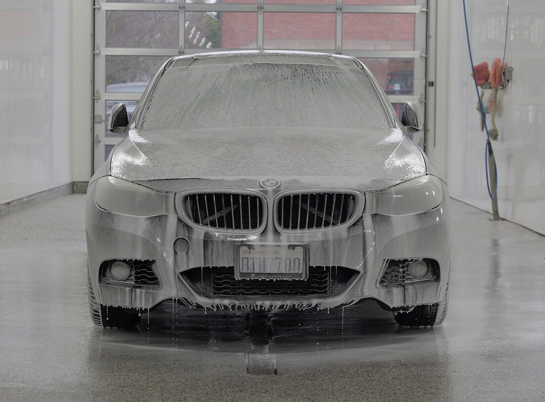 Foam Presoak on a bmw